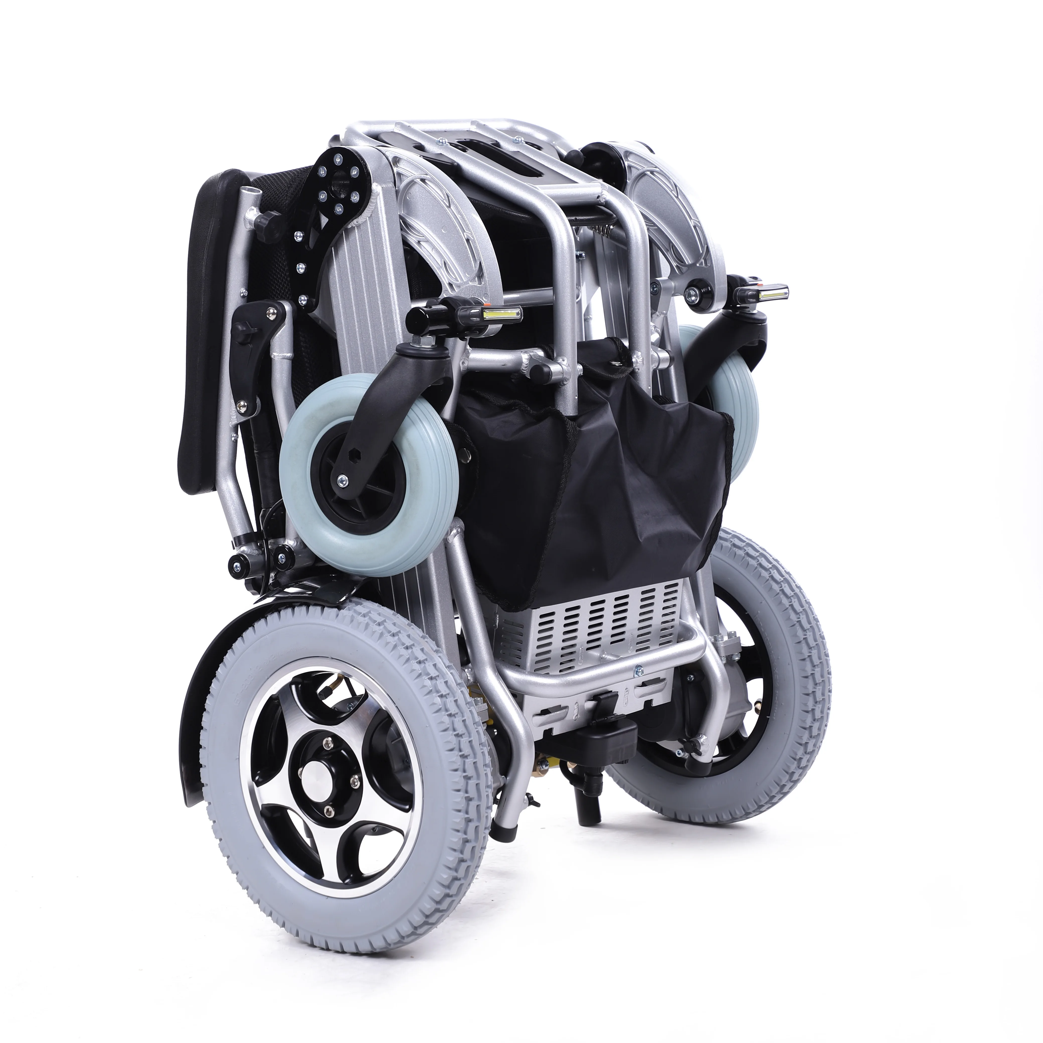 New 2021 Adults Foldable Disability Folding Aluminum Electric Wheelchair