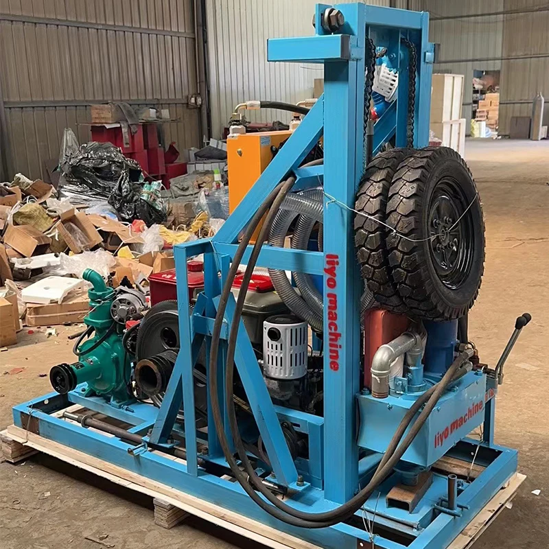ready to ship 100m borehole water well drilling machine in Kenya