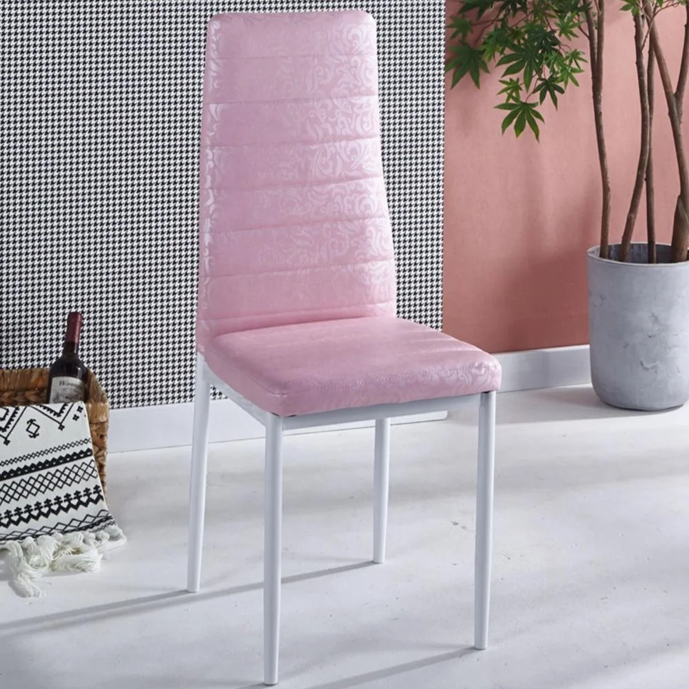 detachable fabric seat metal leg modern style  armless dining room chair