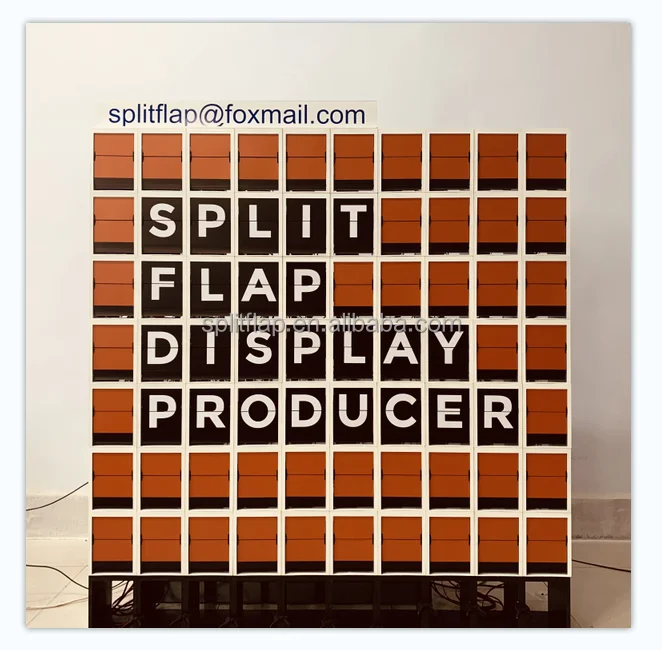 Jeans brand split flap display board store sign design