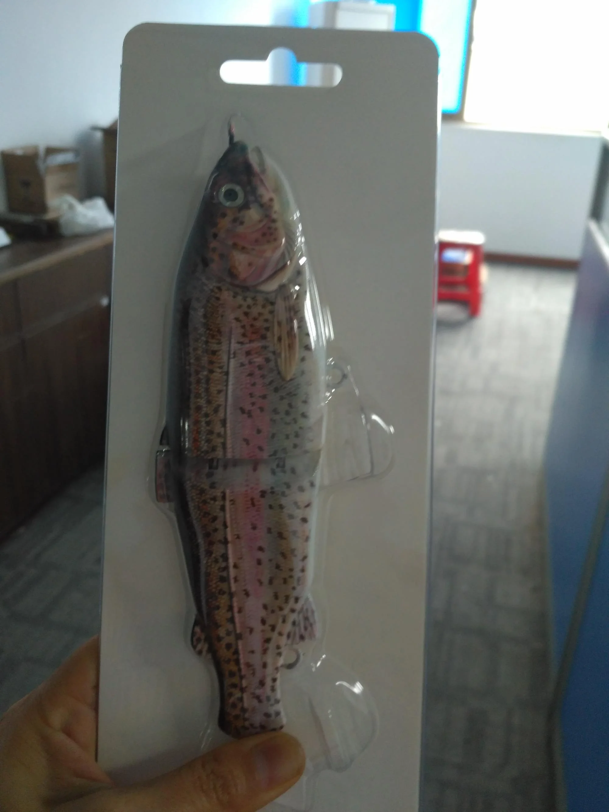 New Hand Carved S Shape Trout Glide Bait Soft Tail Swimbait For Bass Trout Pike Fishing Glide Bait