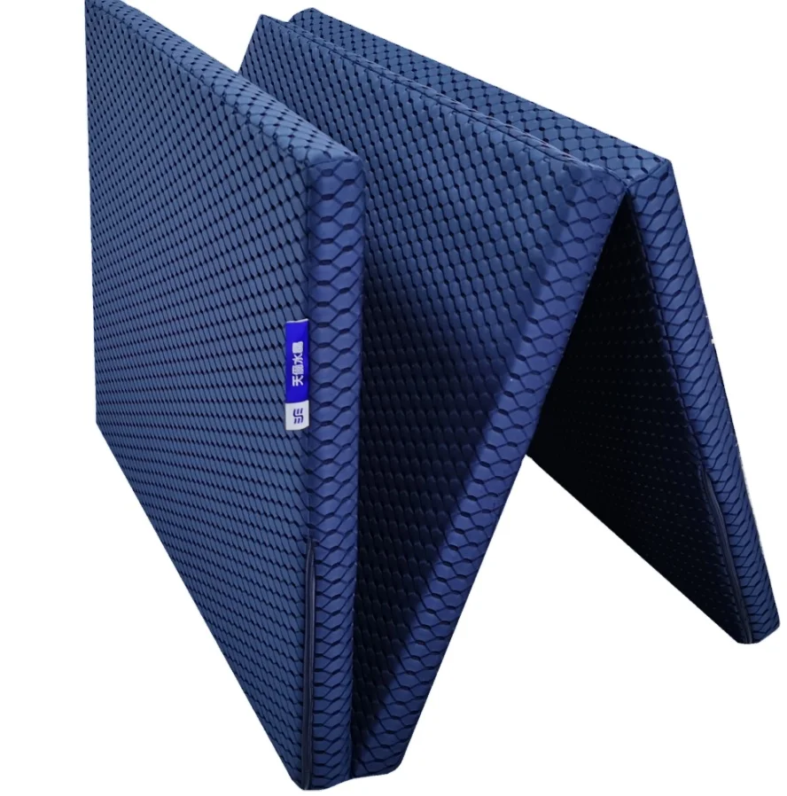 Queen size Japanese POE 3 folding portable 4 D air fiber thick tatami futon elastic polymer mattress