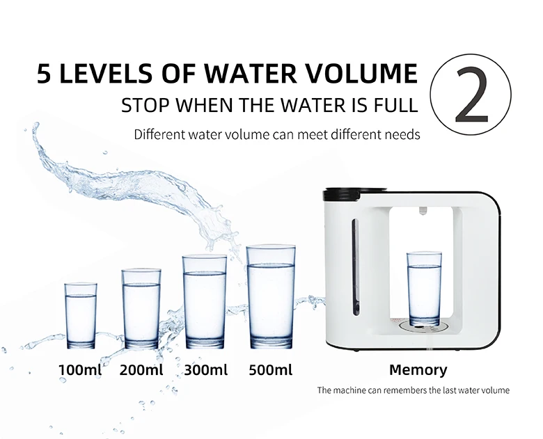 Filterpur new design factory price water dispenser desktop instant hot water heater