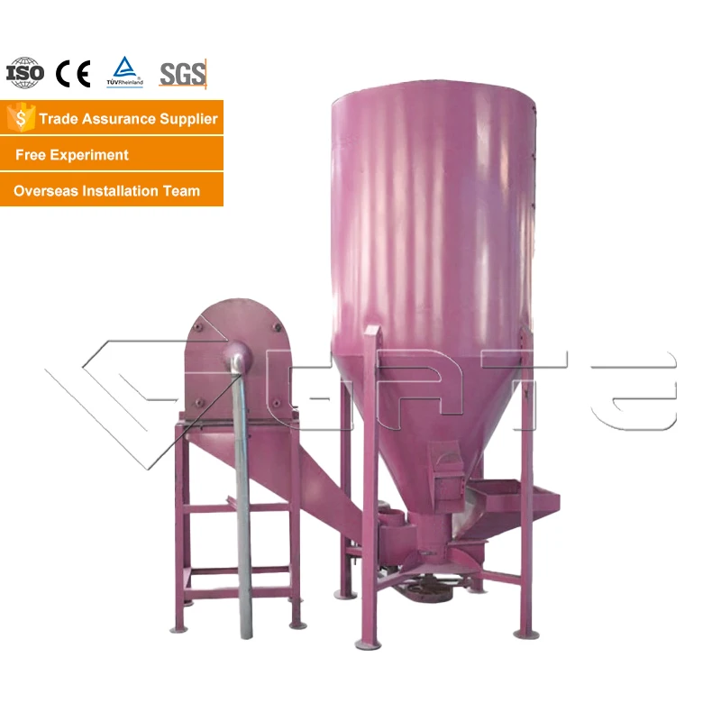 Farm Feed Mixers Hammer Mill Crusher Machine For Animal Feed Food Processing Mixer