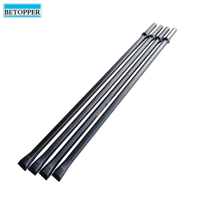 H22 H25 steel small integral drill rod not broken tip parts Dia34 800mm length for underground and tunnel drilling