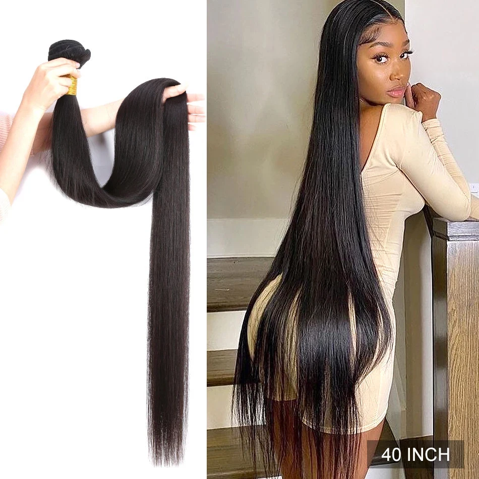 Human Hair 3 Bundles Straight Body Wave Kinky Curly Deep Wave Loose Wave Loose Deep Kinky Straight LONG Brazilian Hair