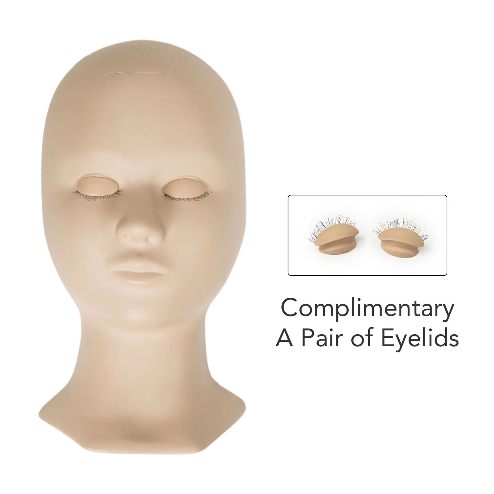 Comelylash Silicone Model Eyelash Supplies Nannequin Head Training Head Mannequin Head Lash Eyelashes