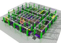 New design American kids ninja course equipment, kids indoor ninja warrior obstacles for sales