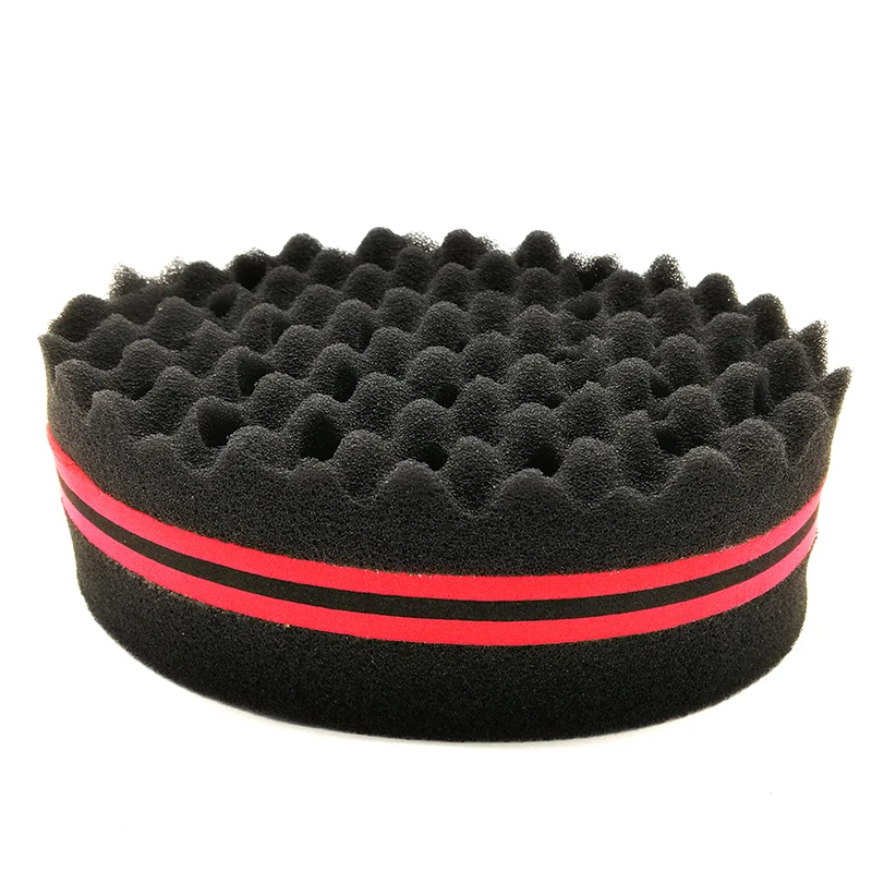 Black Magic Double Sides Twists Clean Sponge Curling multi hole curly Hair Sponge Barbershop And Beauty Salon Tool