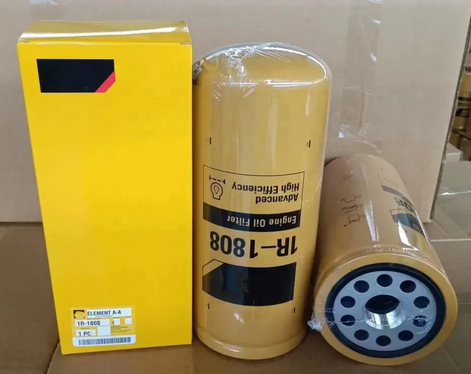 Excavator Engine Parts Oil Filter 1R1808 1R-1808 For CAT C15 1808 3412 D6 Filters 1R-1808