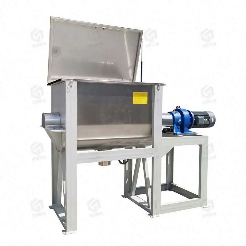horizenter ribbon mixer for wall putty powder detergent mixer machine with best price