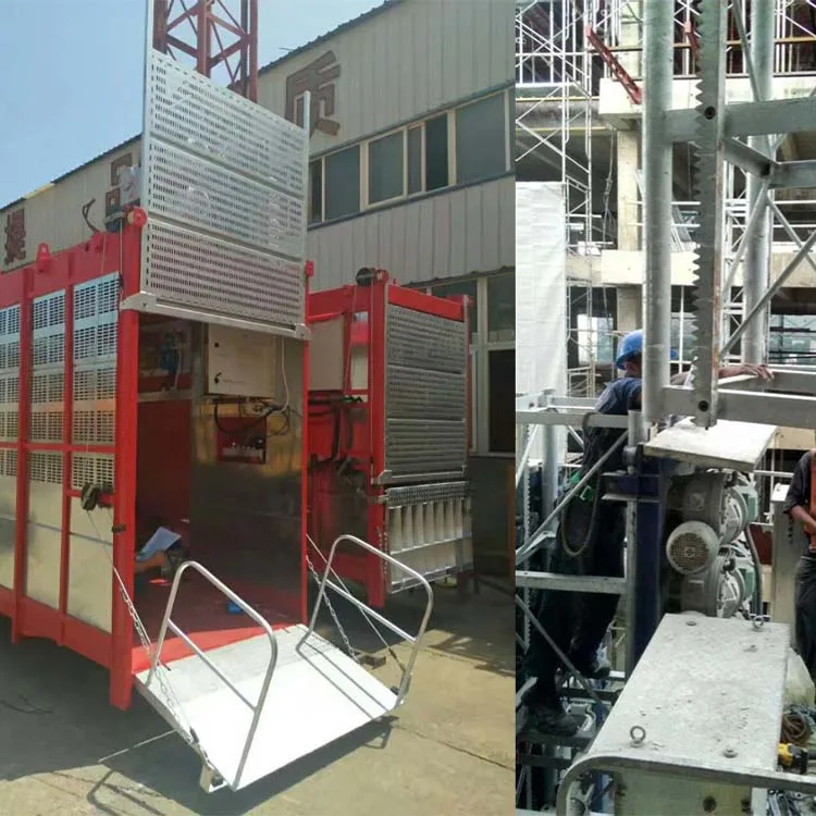 China Construction Passenger And Material Hoist Building Elvator Hoist Rack And Pinion Elevator