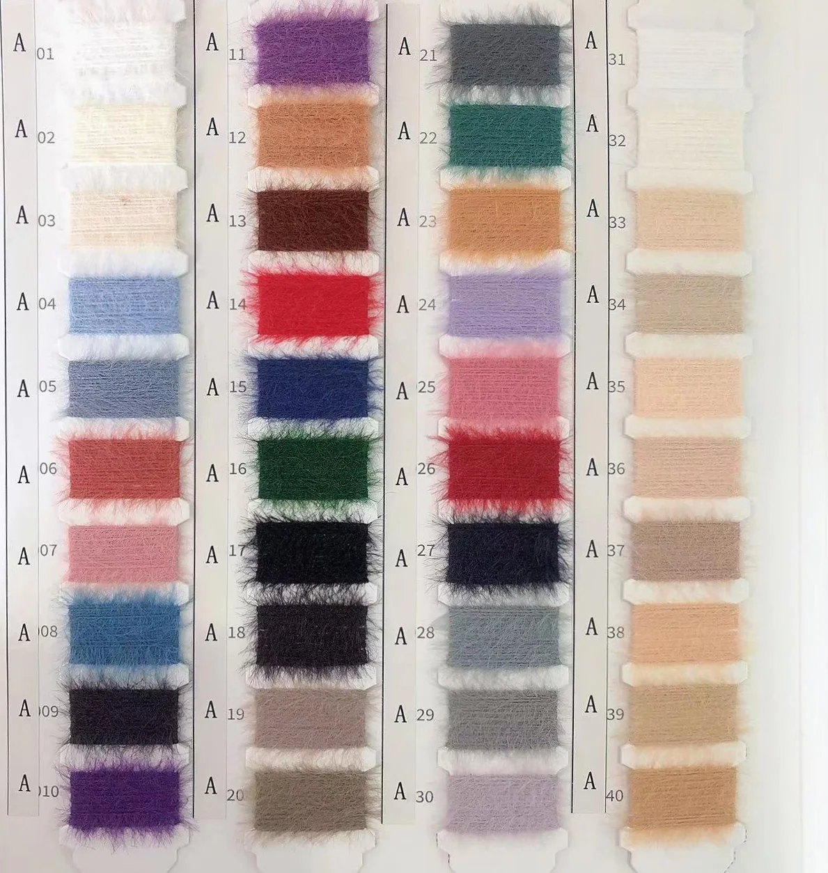 High Quality 1.3cm 2cm Anti-Pilling Fluffy And Soft Texture Imitated Nylon Mink Yarn Feather Yarn