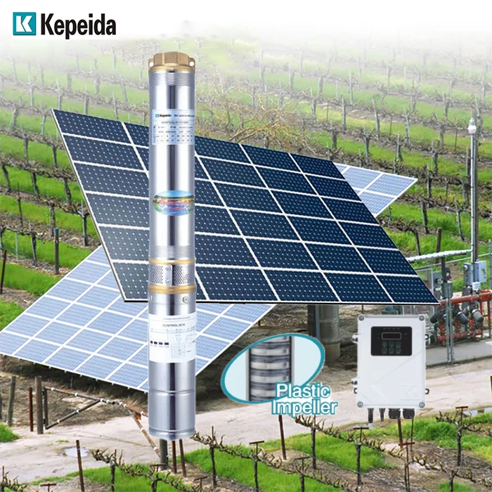 4 Inch 24v Stainless Steel Solar Borehole Water Pump System DC Deep Well Submersible Water Pump For Irrigation