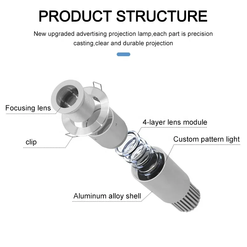 outdoor water proof laser  light   elevator  led  lens  advertising  logo lamp gobo projector