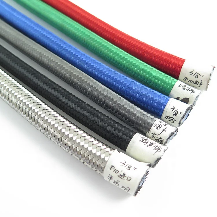Manufacturer 304 stainless steel braided PTFE hose