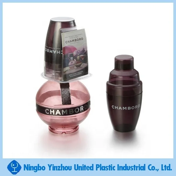  16oz plastic shaker for cocktail with