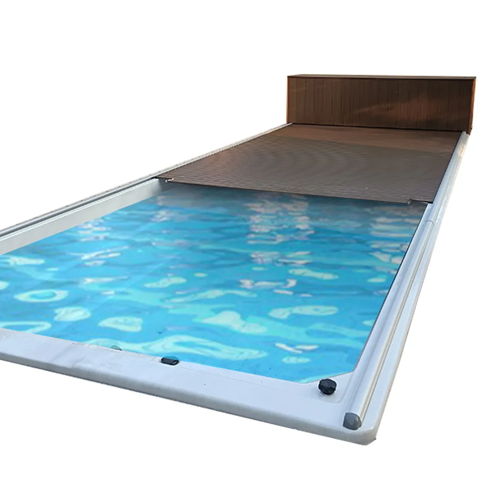 Lowest price in Chinese factories swimming pool cover reel automatic pool cover automatic