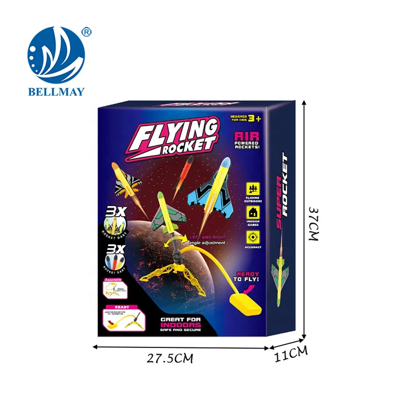 Bemay Toy Sports  Plane Launcher Air Pump Rocket Toys For Kids Outdoor And Indoor Toys Games