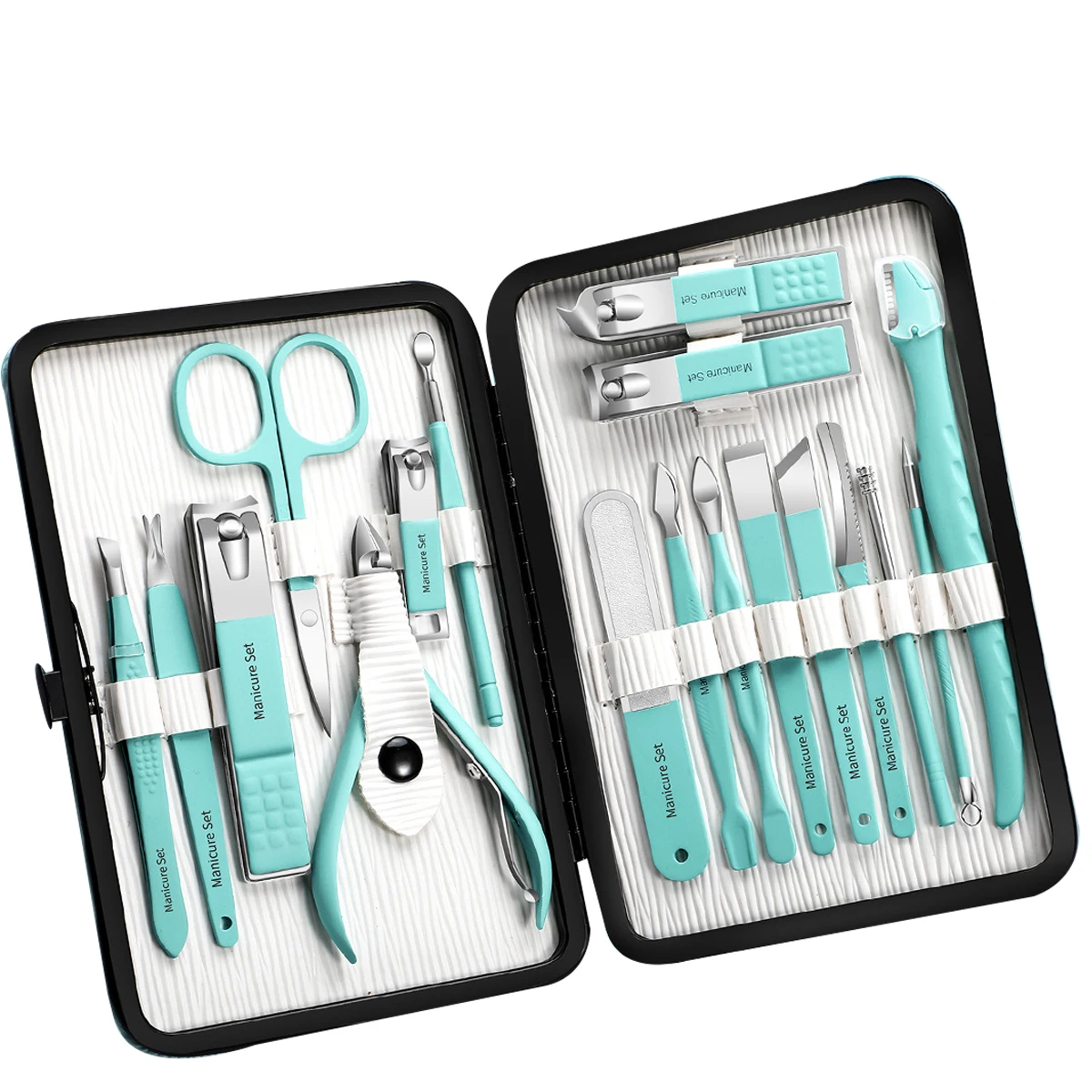 Best quality professional custom Logo 18pcs manicure set pedicure tools beauty set