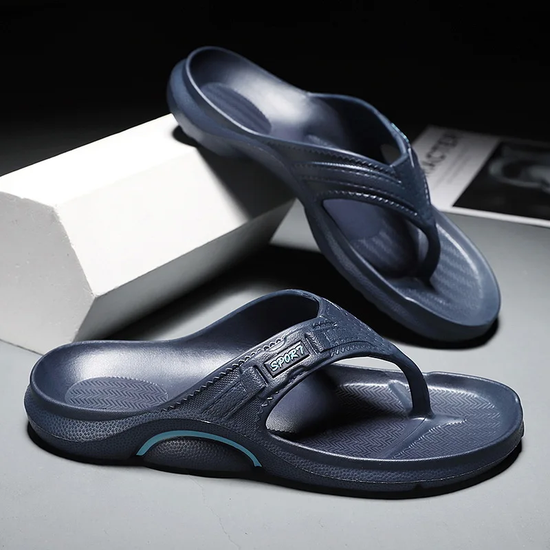 8861 drop shipping 2021 new men flip-flops summer outdoor leisure non-slip cool slippers soft soles large size slippers