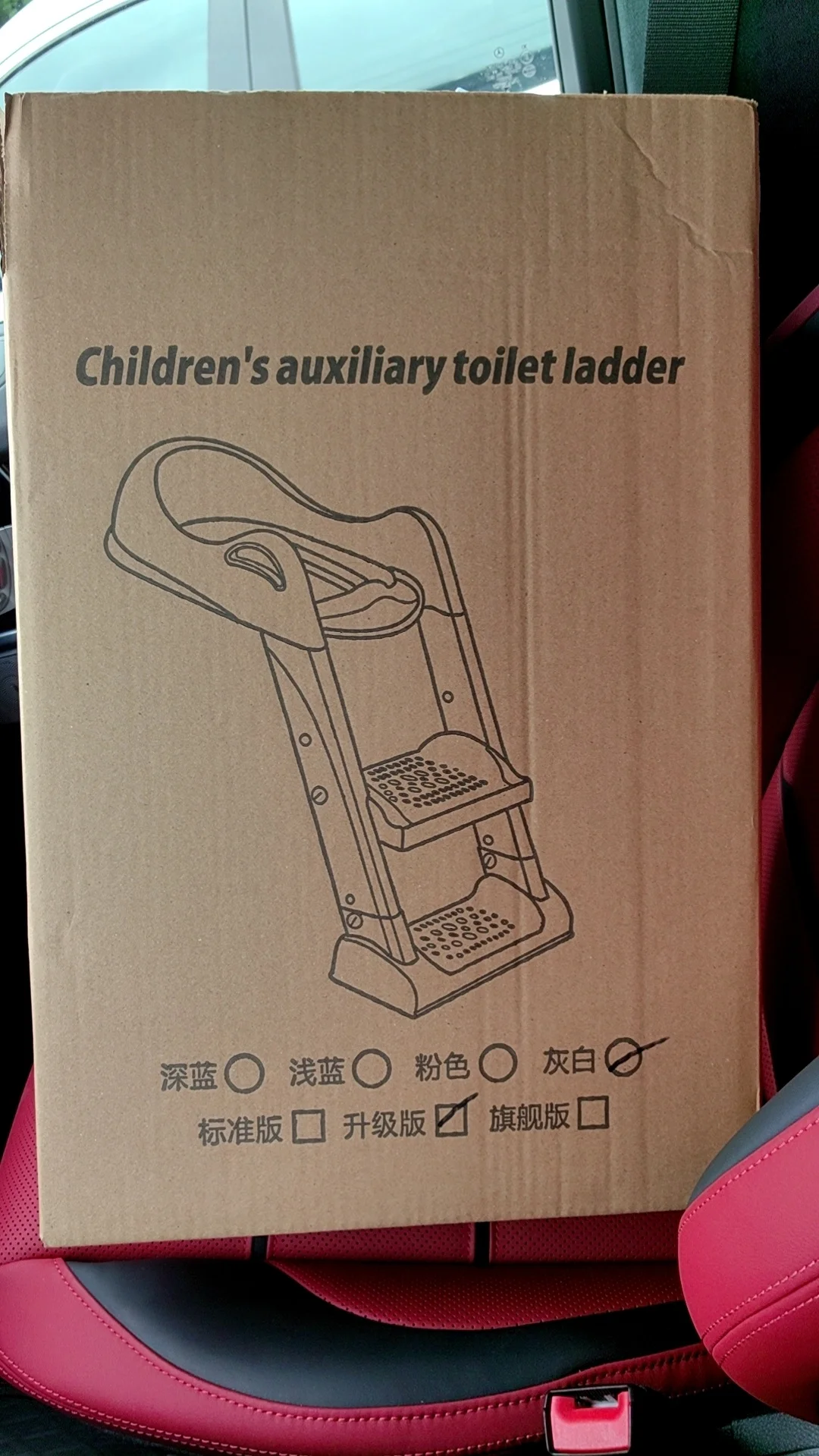 Kid Collapsible Folding Adjustable Soft PU Cushion Children Toddler Toilet Baby Potty Training Seat Chair with Step Stool Ladder