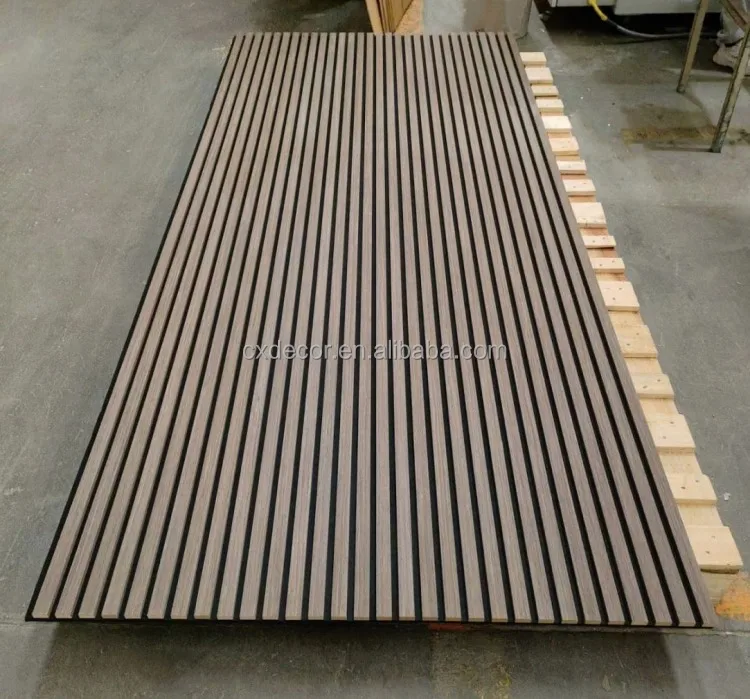 Akupanel Board Sound Insulation Sound Proof Foam Wood Slat Acoustic Noise Cancelling Wall Panels for Walls