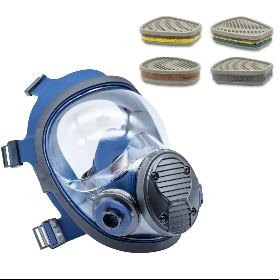 New Safe Activated Prevent Chemische Decoration Shield Oxygen Filtration Full Face Respiratory Gas Maschera gas mask set