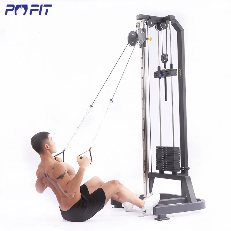 Cable pulley gym squat rack pull down pulley system gym station gym cable machine