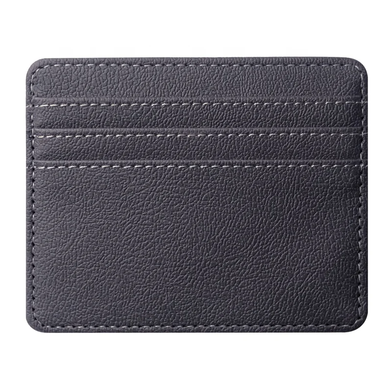 Custom Luxure Leather Cardholder rfid Card Wallet For Man and Woman Anti Theft Blocking ID Card Holder