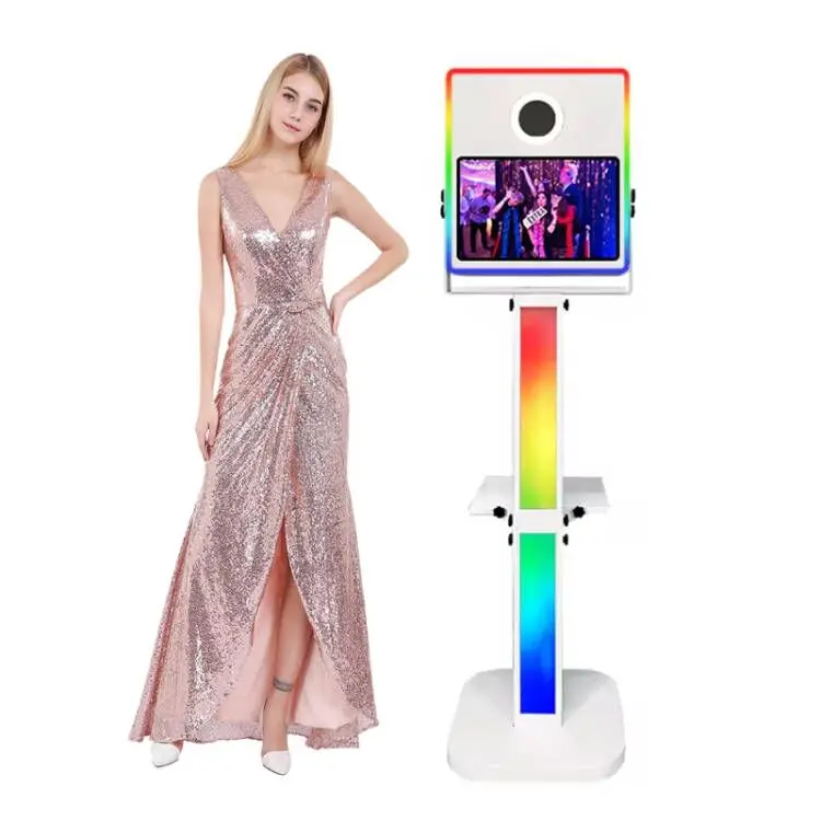 Selfie Photo Booth Magic 15.6 Inch Lcd Monitor Touch Screen Dslr For Christmas Event Wedding Photo Booth With Camera And Printer