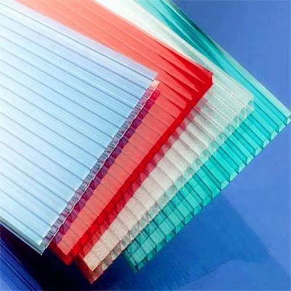 HUASHUAITE 4mm 6mm 8mm 10mm Polycarbonate Hollow Sheet GE Polycarbonate Sheet Rain protection in Window and Door
