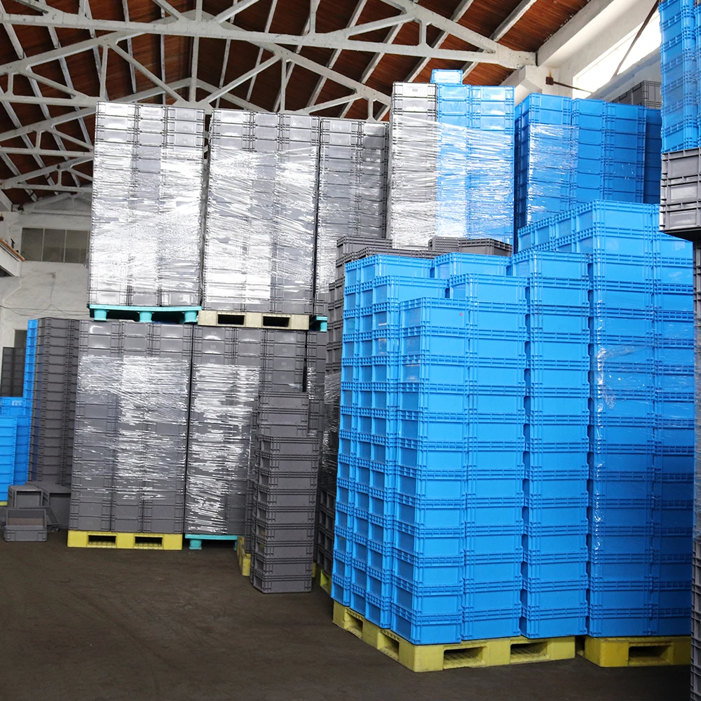 Linhui Eco-Friendly Manufacturer PP Storage Crates Plastic Turnover Box Basket
