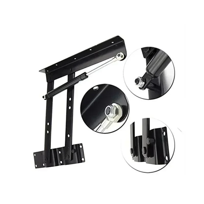 2pcs Folding Spring Tea Table Hinge Furniture Lift Up Top Mechanism Hardware Lifting Rack Shelf for Coffee Computer