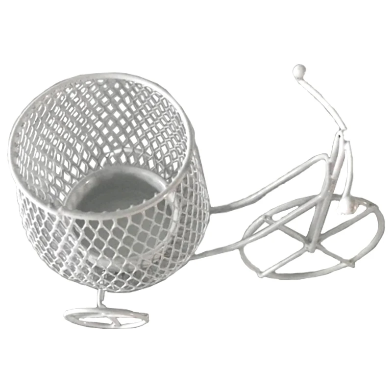 High Grade Heart Crown White Iron Candy Box Iron Storage Basket Carriage Decorative Box Wedding Accessories