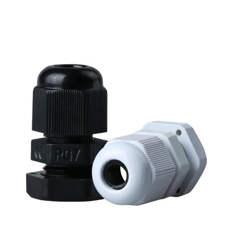 Plastic joint IP67 waterproof connector with CE PG7  nylon cable glands