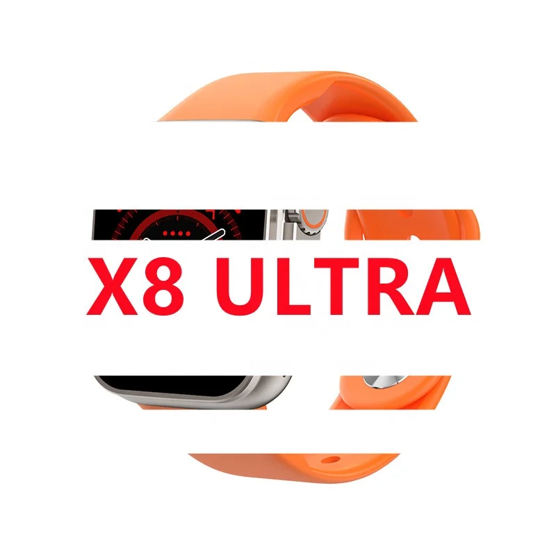 Cheap x8ultra x8 ultra 8 series smartwatch s8 z69 z66 t900 ultra smart phone magnet touch hand watch fitness tracker waterproof
