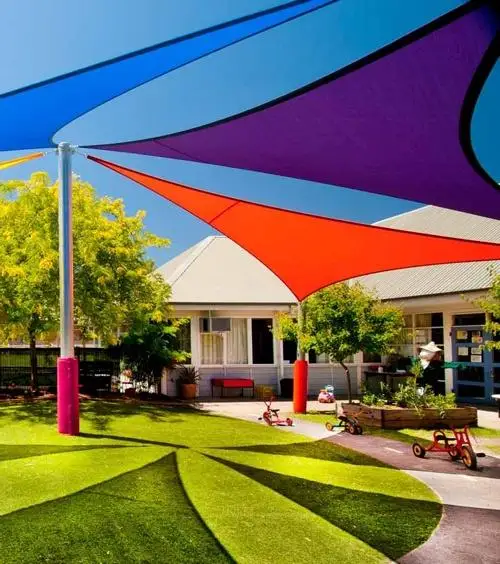 Плавательный бассейн солнцезащитный козырек УФ Водонепроницаемый Полиэстер Треугольный уличный козырек от Солнца Парус УФ блок шторы сети