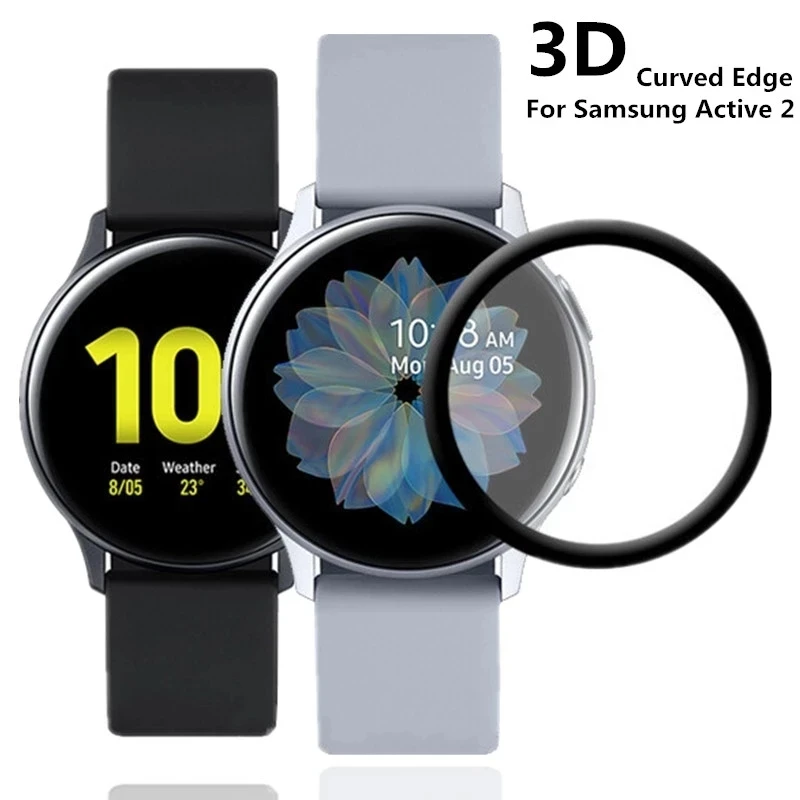  Защитная пленка из мягкого стекловолокна для Samsung Galaxy Watch 3 /Active 1 2 40 мм R500/R830 полноэкранная защита