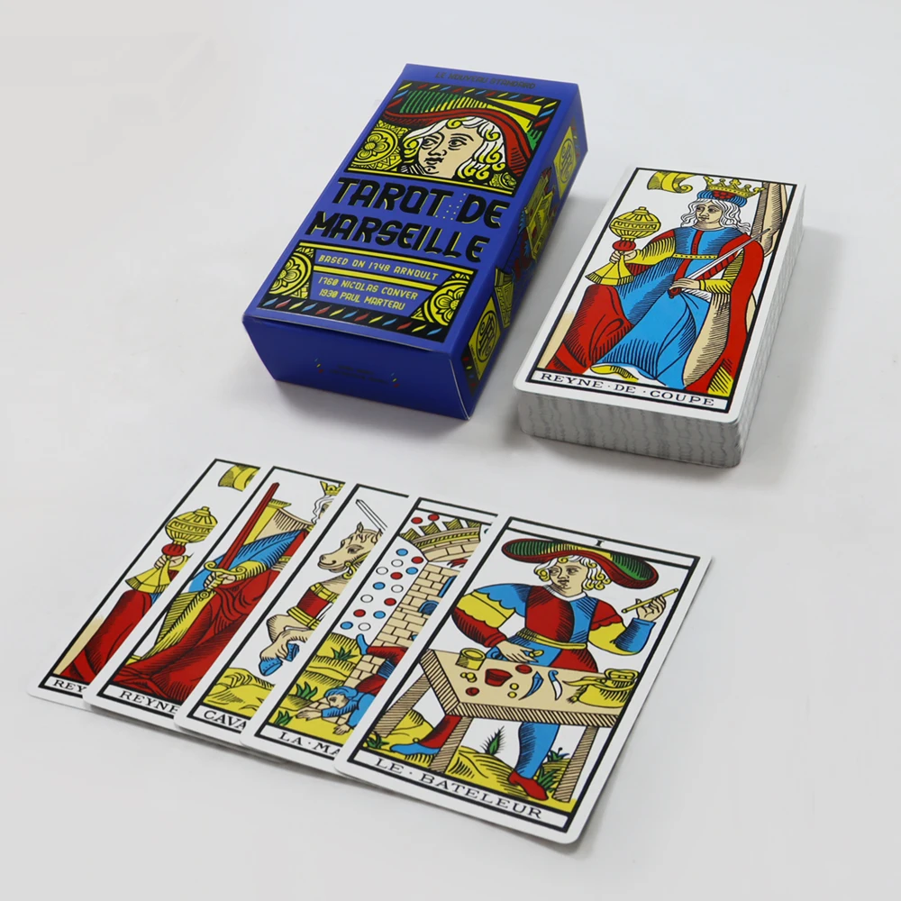 Custom printing soft touch tarot cards for beginners holographic oracle tarot cards  with  guidebook and box