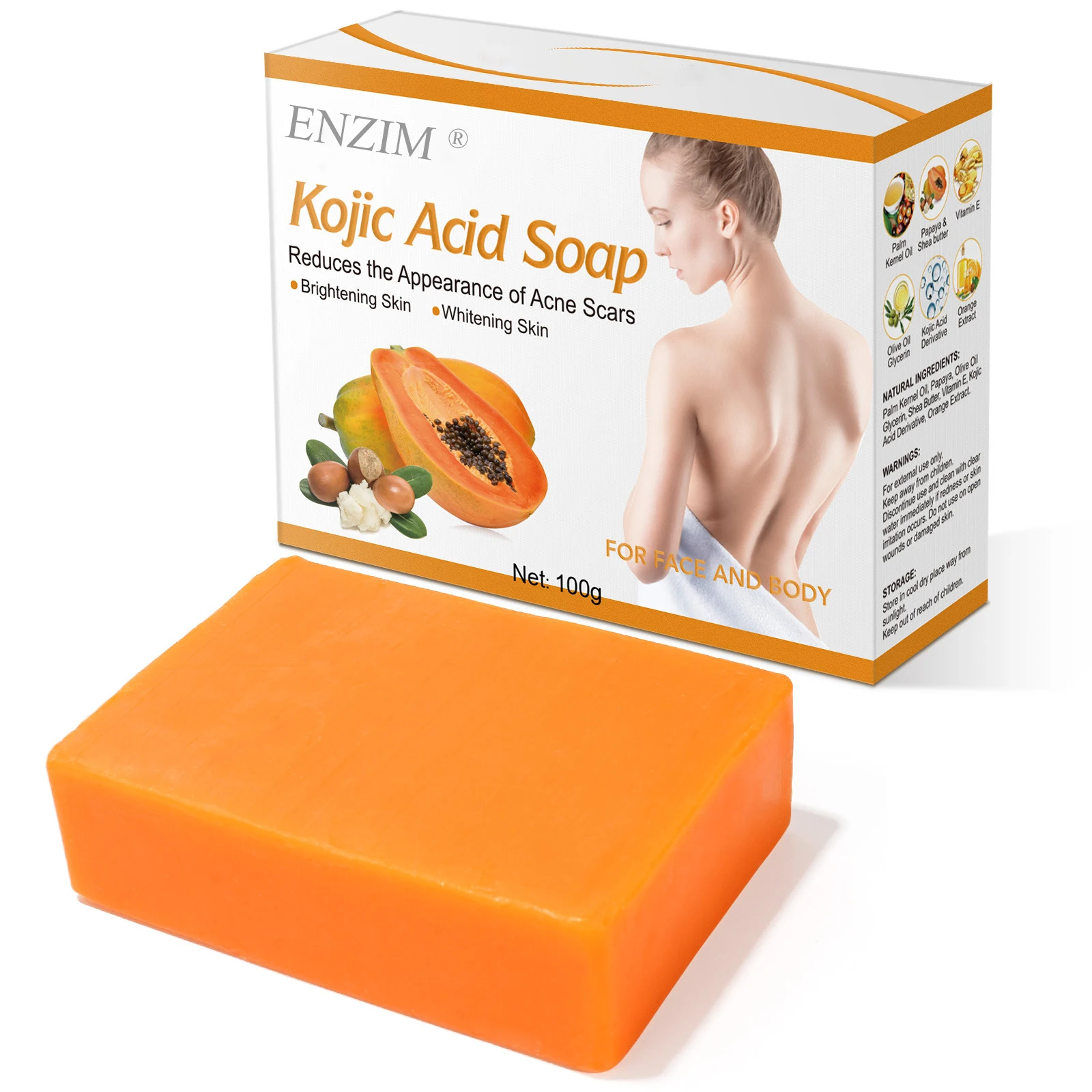 Wholesale   papaya kojie san kojic acid soap and  tumeric soap  For Flawless Glowing whitening Skin