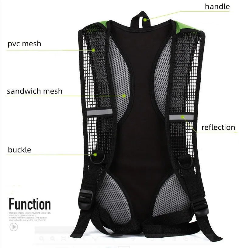 Outdoor Sports Backpack Bike Cycling Pack Hiking Knapsack Camping Rucksack Waterproof Commuting Travel Mountaineering Climb Bag