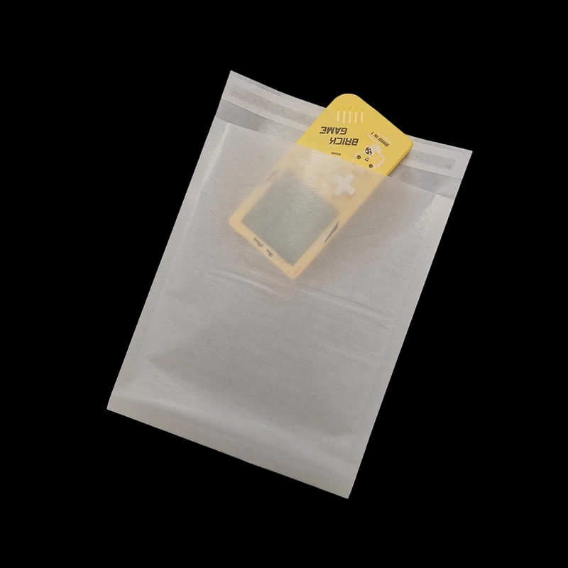 Custom Recyclable Art Paper Packaging Biodegradable Self-Seal Semi-Transparent OEM Glassine Paper Bags for Eco-Friendly Storage