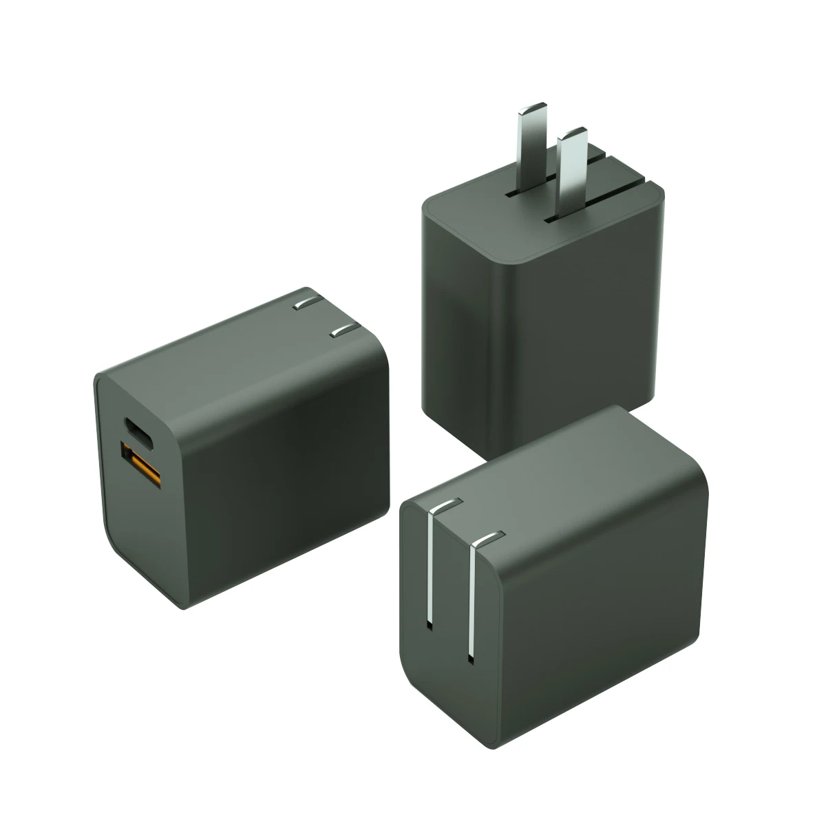 HOT product pd35w USB-A+USB-C Wall Charge Super quick charge CN/US/EU/KR/AU/UK plug pd2.0 fast charge protocol