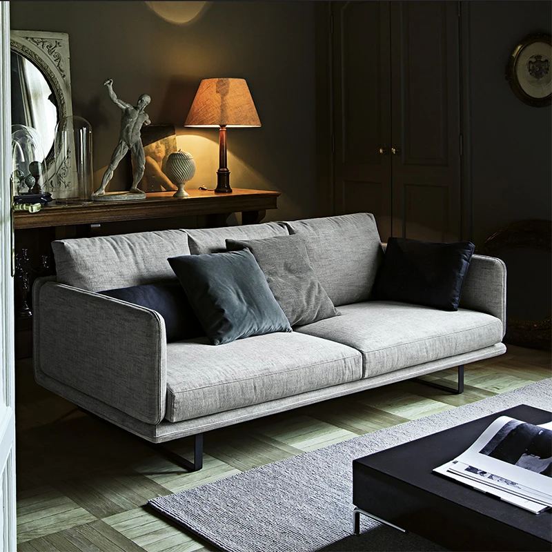 Modern Sectional Sofa European Style House  3 Seater Leather Sofa  Living Room Sofa