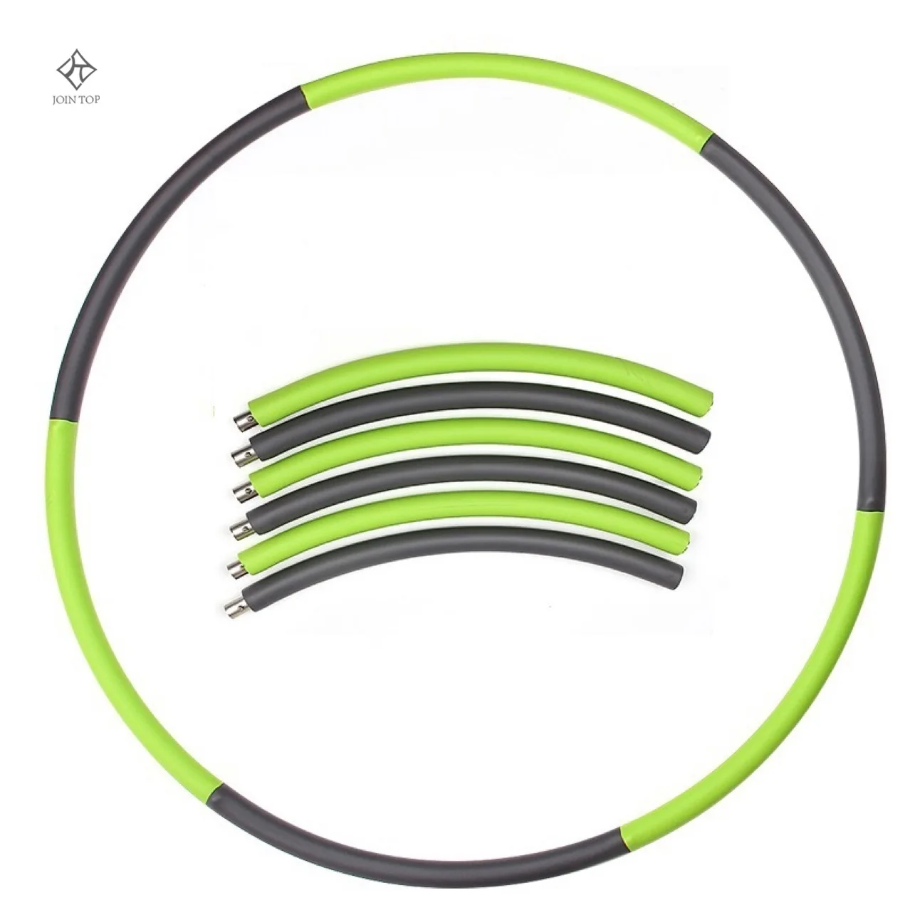 Jointop Adjustable Spring Weighted Magnetic Massage Foam Fitness Hu La Hula Hoola Sports Fitness Ring Hoop with Weight