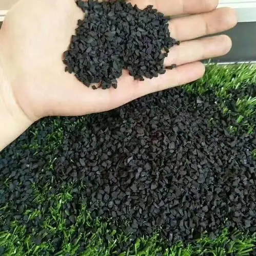 Elastic Recycled EPDM granules SBR black color rubber granules