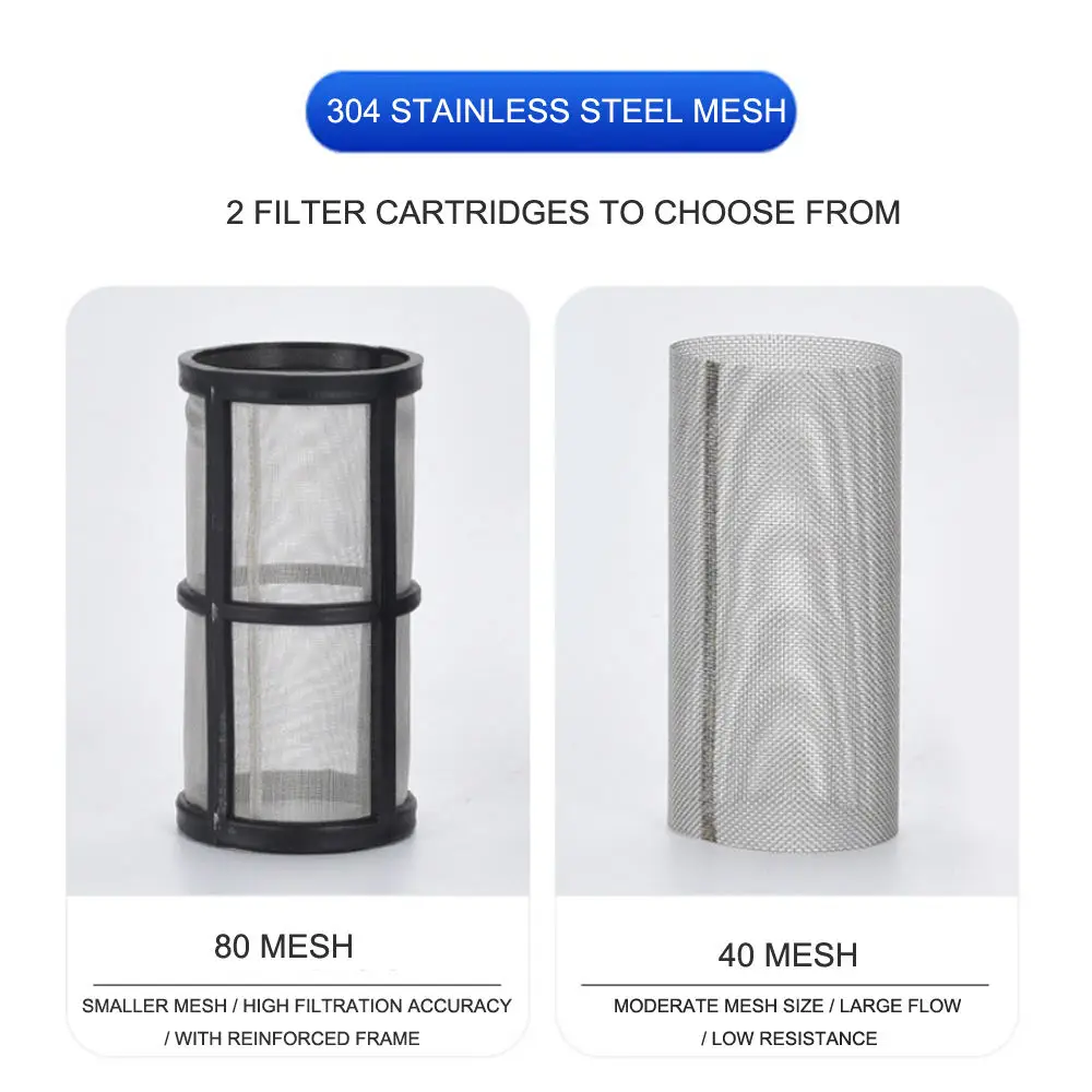 Home Pre-filtration 3 / 4 Inch Stainless Steel Strainer Irrigation Garden Hose Pipeline Water Filter Water Purification System