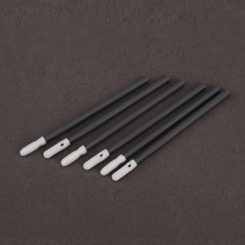 Black handle Professional High Density Pointed Point Tip printhead foam cleaning sponge swabs