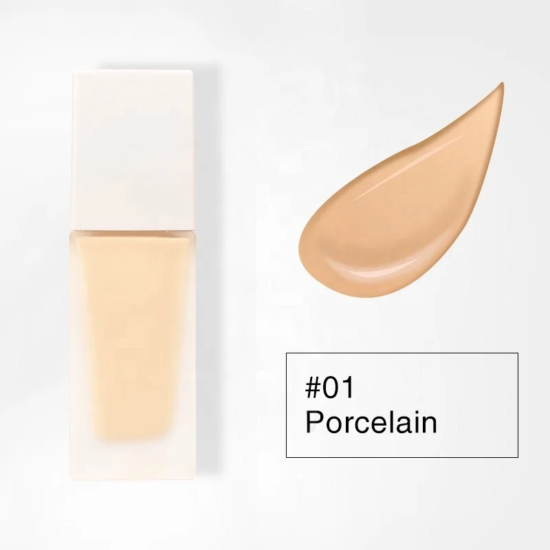 White Bottle Oil Free Cover Up Blemishes Liquid Foundation Makeup